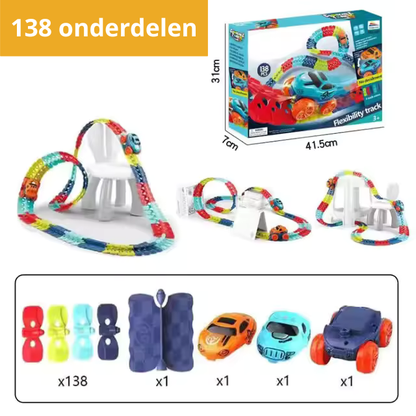 Playbino FlexiTrack - Buigbare racebaan voor creatief bouwen