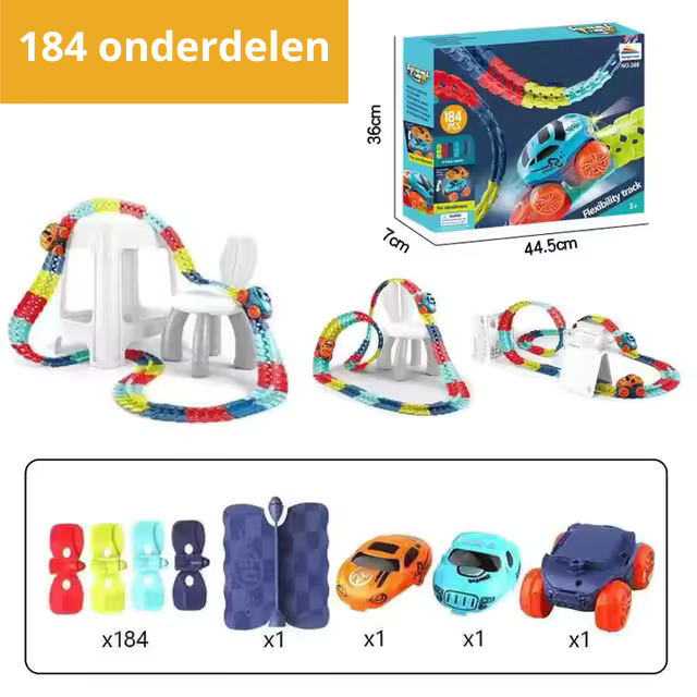 Playbino FlexiTrack - Buigbare racebaan voor creatief bouwen