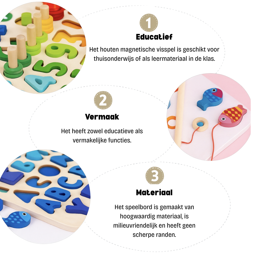 Playbino Woods - Montessori ontwikkelbord voor spelenderwijs leren