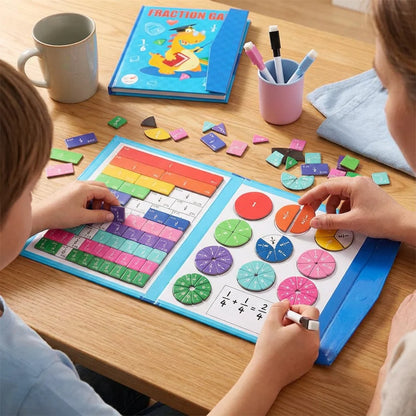 Playbino BreukenMaster - Magnetisch Houten Breukenboek - Breuken leren