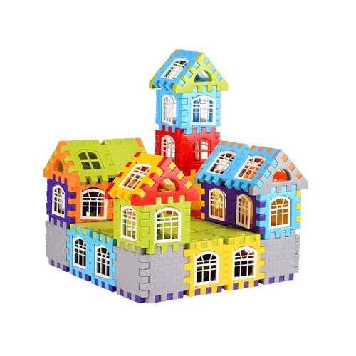 Playbino VormWereld - Montessori 3D bouwset voor bouwen van mini stadjes