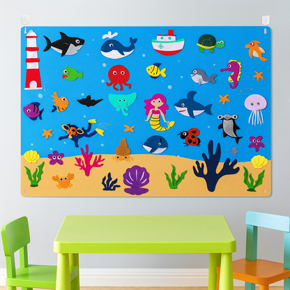 Playbino ViltBord - Creatief verhalen viltbord voor eindeloos spelen & verzinnen