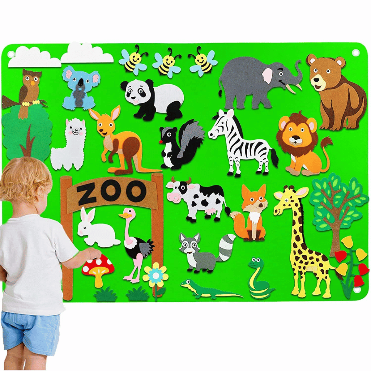 Playbino ViltBord - Creatief verhalen viltbord voor eindeloos spelen & verzinnen