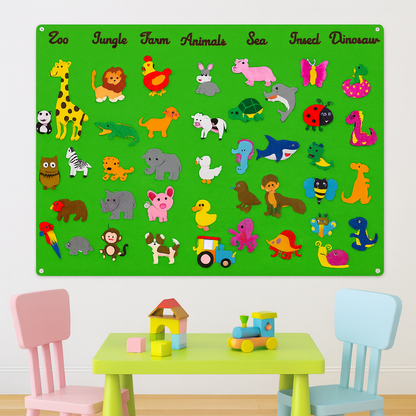 Playbino ViltBord - Creatief verhalen viltbord voor eindeloos spelen & verzinnen