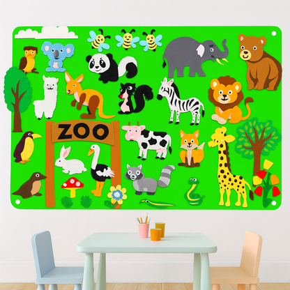 Playbino ViltBord - Creatief verhalen viltbord voor eindeloos spelen & verzinnen
