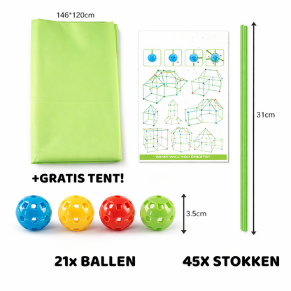 Playbino FortMaster - Avontuurlijk fort bouwpakket - Bouw je eigen fort