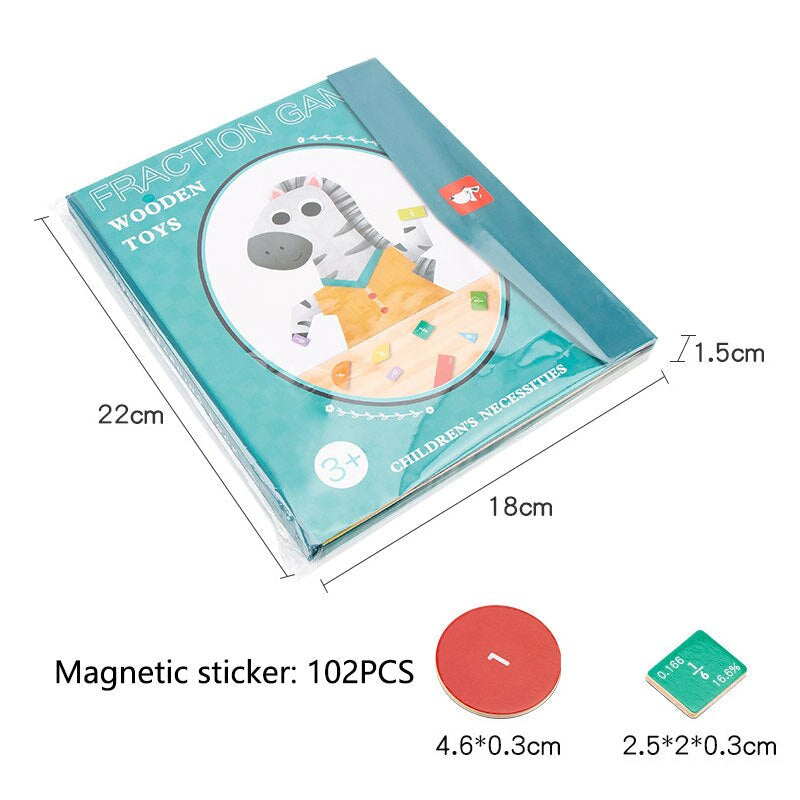 Playbino BreukenMaster - Magnetisch Houten Breukenboek - Breuken leren