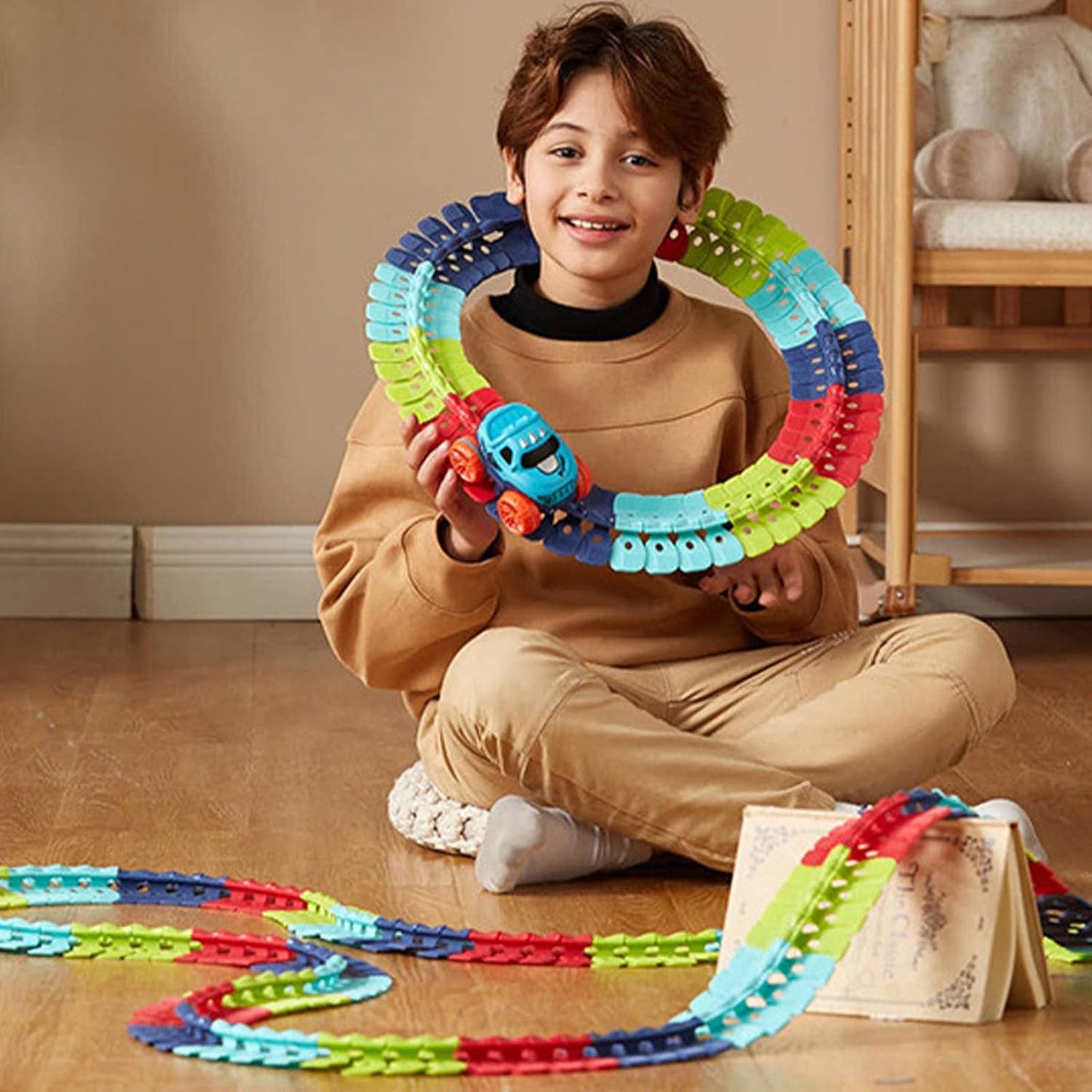 Playbino FlexiTrack - Buigbare racebaan voor creatief bouwen