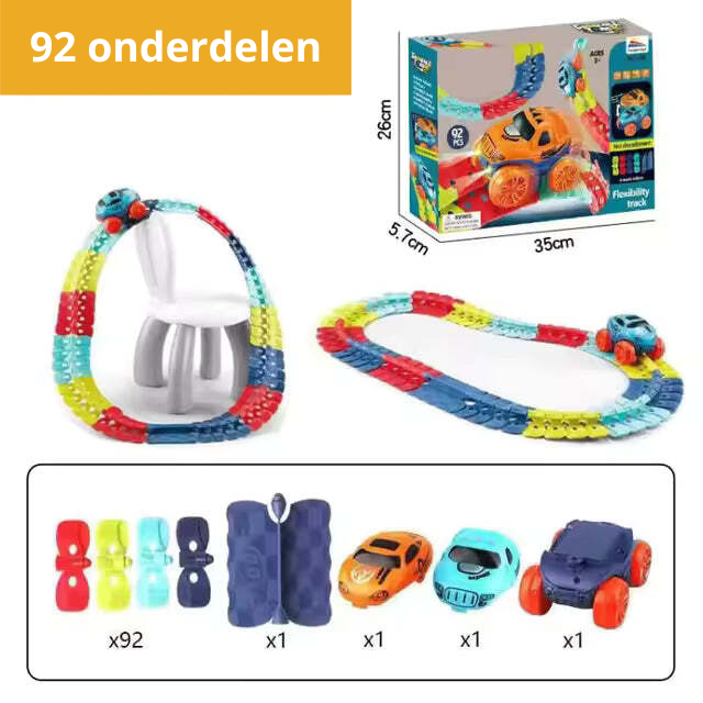 Playbino FlexiTrack - Buigbare racebaan voor creatief bouwen