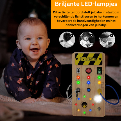 Playbino Houten Activiteitenbord - Educatief Montessori Schakelbord