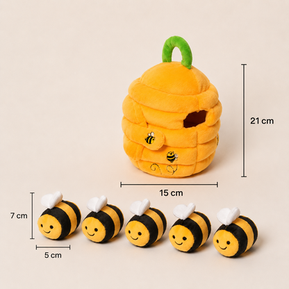Playbino KnuffelHuis - Montessori knuffelhuisje - Zintuiglijk & interactief leerspeelgoed