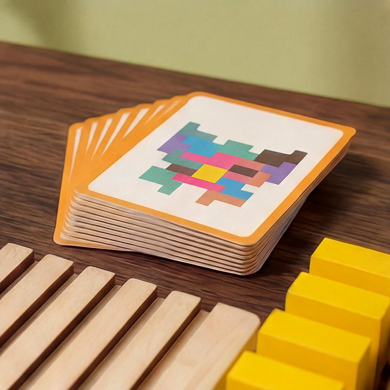 Playbino HoutTetris - Educatief houten tetris puzzel voor logisch denken & fijne motoriek