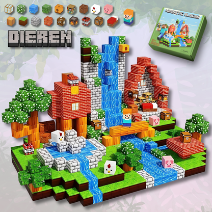Playbino Minecraft Magnetische Bouw Blokken 100 Stuks