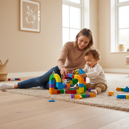 Playbino DIY Cube Track – Magnetische treinbaan voor creatief bouwen