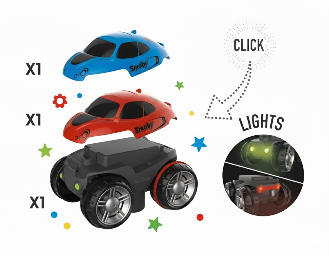 Playbino FlexiTrack - Buigbare racebaan voor creatief bouwen