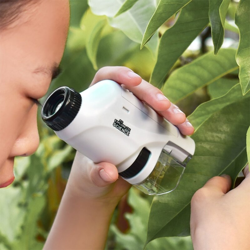 Playbino OntdekLens - Draagbare kindermicroscoop met krachtige 120x vergroting