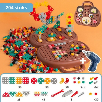 Playbino BuildMaster - Montessori bouwkoffer voor kinderen