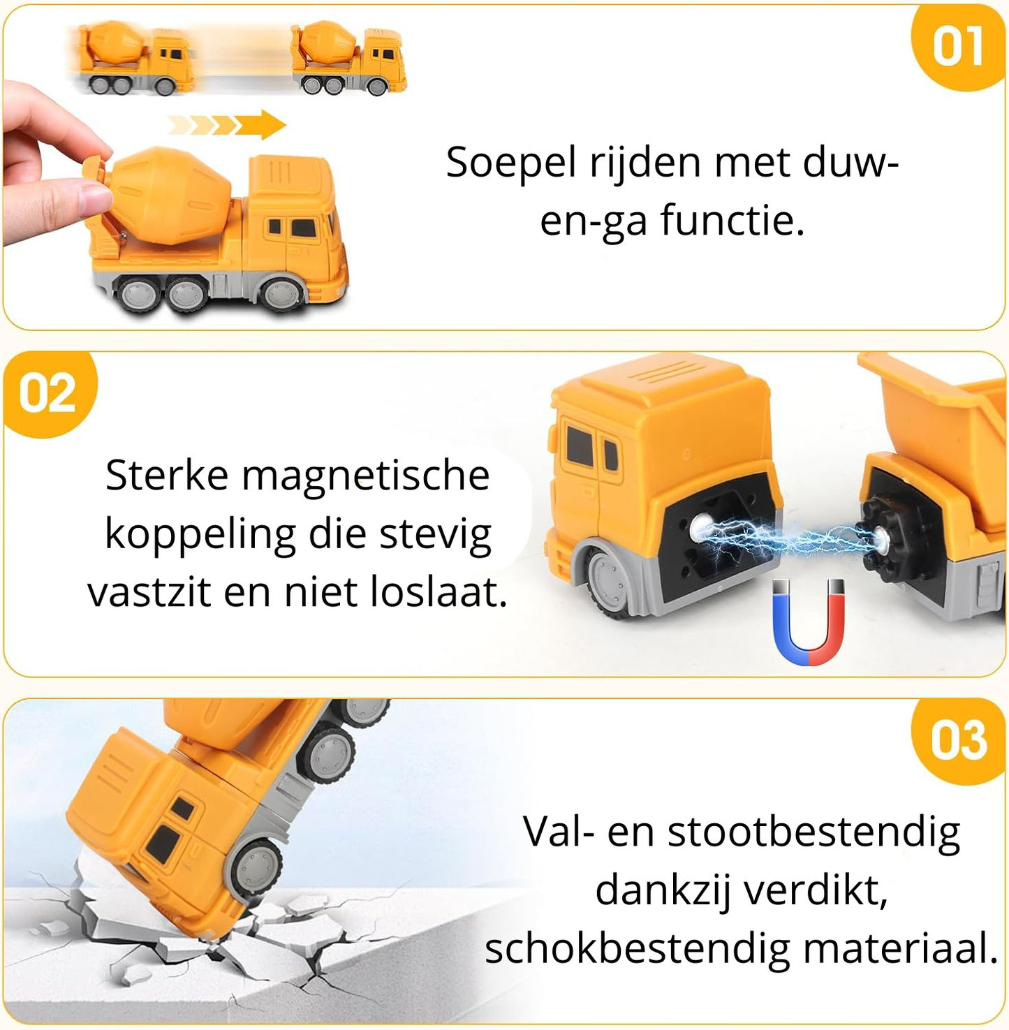 Playbino BouwBots - Magnetische robot- en auto set incl opbergbox