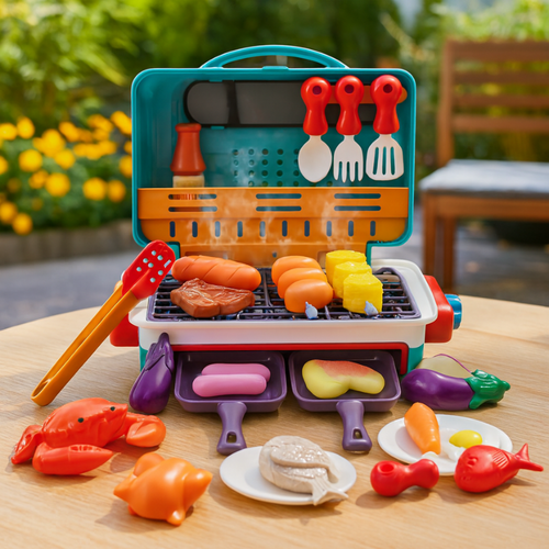 Playbino GrillMaster - Speelgoed Barbecueset met rook- en stoomeffect