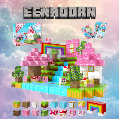 Playbino Minecraft Magnetische Bouw Blokken 100/150 Stuks Fantasy Editie