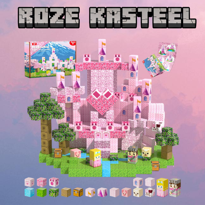 Playbino Minecraft Magnetische Bouw Blokken 100/150 Stuks Fantasy Editie