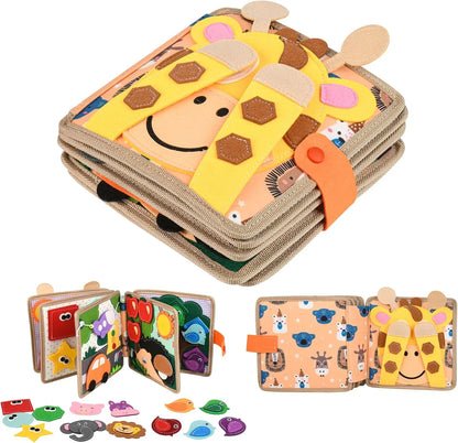 Playbino Busy Book - Vilt Montessori activiteitenboek - Leer spelenderwijs