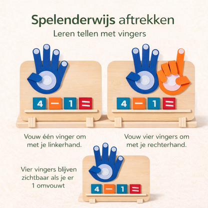 Playbino VingerTeller - Montessori telspel voor visueel cijfers leren