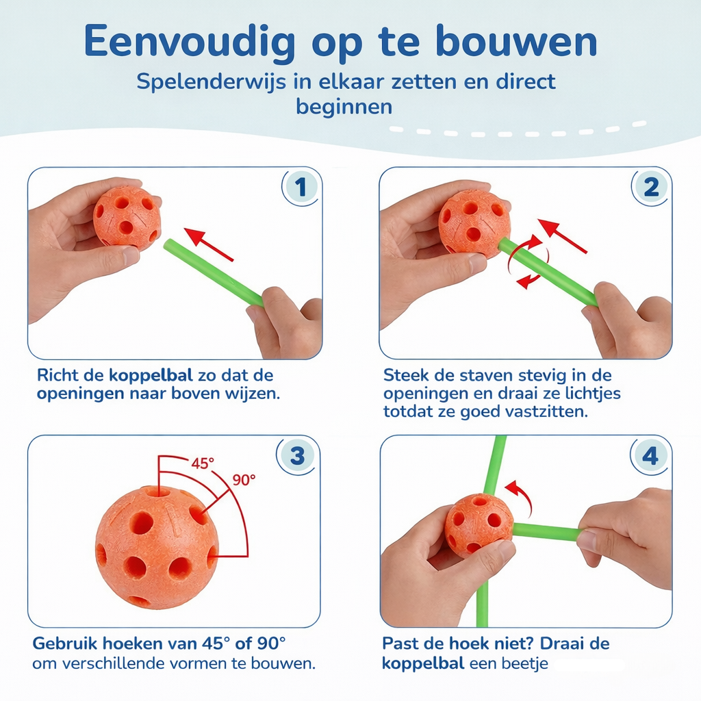Playbino FortMaster - Avontuurlijk fort bouwpakket - Bouw je eigen fort