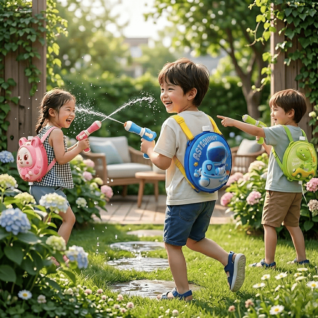 Playbino AquaBack - Waterpistool met rugzak 2 liter - Non-stop spetterplezier