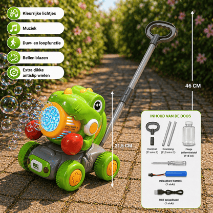 Playbino BubbelBuddy - Bellenblaas Duwwagen voor een magisch bellenparadijs