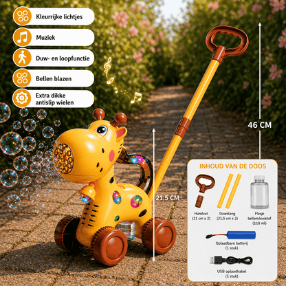 Playbino BubbelBuddy - Bellenblaas Duwwagen voor een magisch bellenparadijs