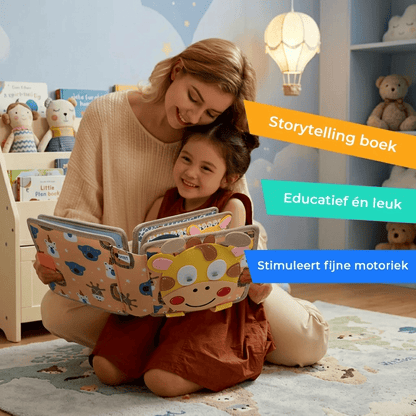 Playbino Busy Book - Vilt Montessori activiteitenboek - Leer spelenderwijs