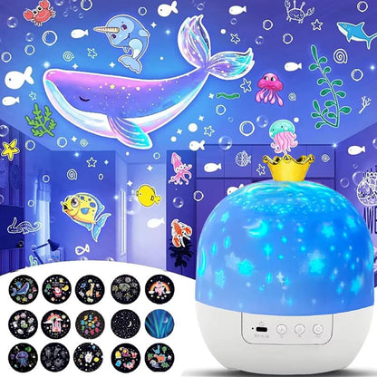 Playbino DreamProjector - Rustgevend Projectie Nachtlampje met Muziek & Timerfunctie