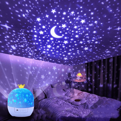 Playbino DreamProjector - Rustgevend Projectie Nachtlampje met Muziek & Timerfunctie