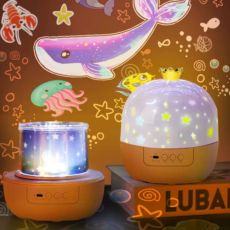 Playbino DreamProjector - Rustgevend Projectie Nachtlampje met Muziek & Timerfunctie