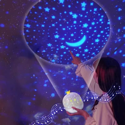 Playbino DreamProjector - Rustgevend Projectie Nachtlampje met Muziek & Timerfunctie