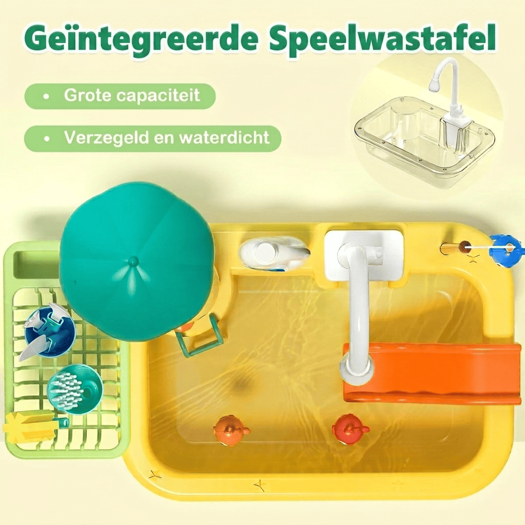 Playbino Gootsteen Speelgoed - Speelgoed gootsteen met stromend water