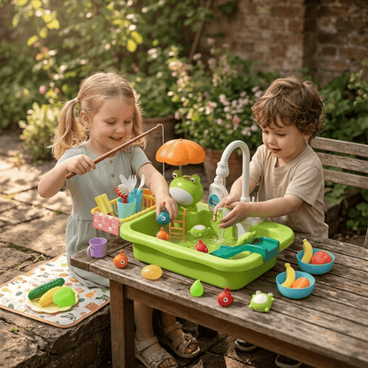 Playbino Gootsteen Speelgoed - Speelgoed gootsteen met stromend water