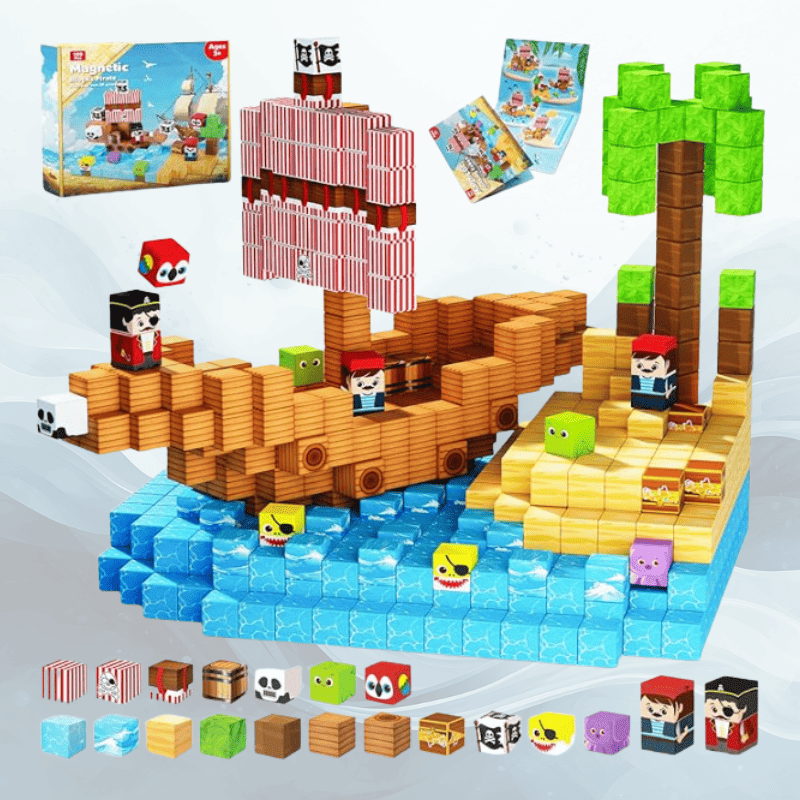 Playbino Magnetische Bouwblokken 100 Stuks Adventure Editie
