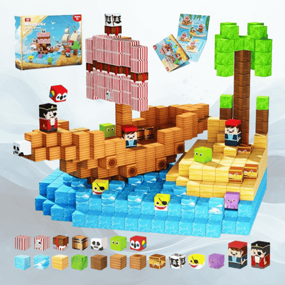 Playbino Magnetische Bouwblokken 100 Stuks Adventure Editie