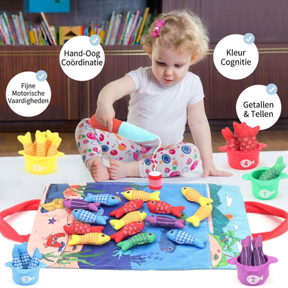 Playbino OceanBuddy - Magnetisch Visspel met Opbergtas - Goed voor Motoriek & Educatief