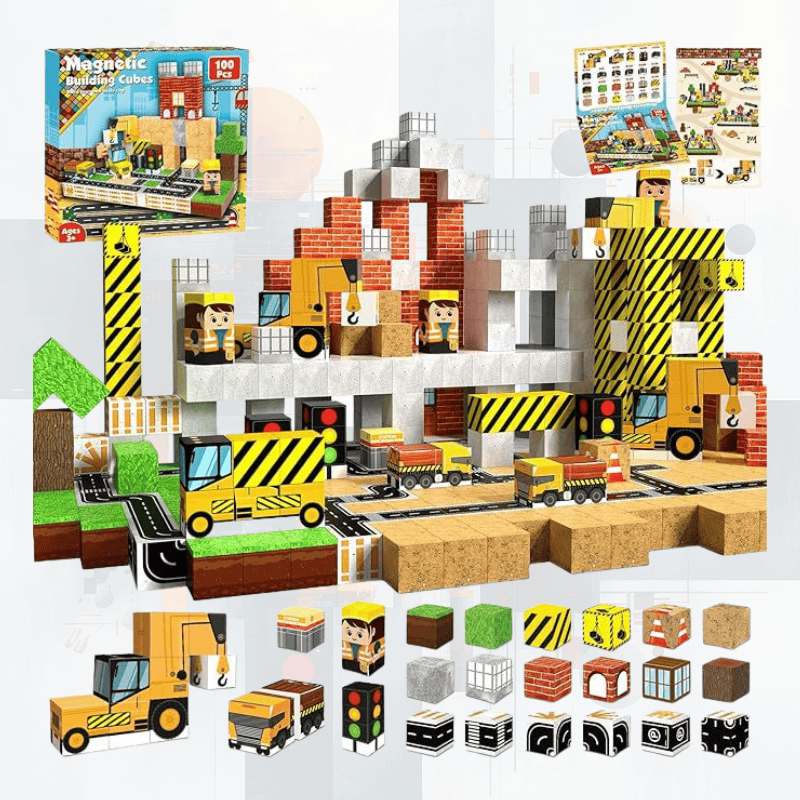 Playbino Magnetische Bouwblokken 100 Stuks Adventure Editie
