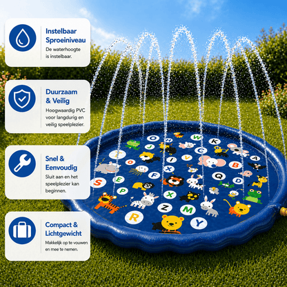 Playbino SpetterMat - Magische waterfontein en watermat