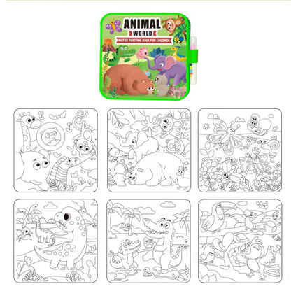 Playbino Waterboek - Magisch kleuren met waterstiften