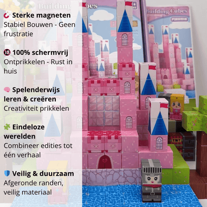 Playbino Magnetische Bouwblokken 100 Stuks Fantasy Editie