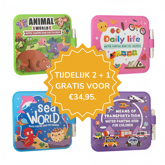 Playbino Waterboek - Magisch kleuren met waterstiften