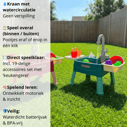 Playbino WaterKeuken - Magische speelset met werkende kraan