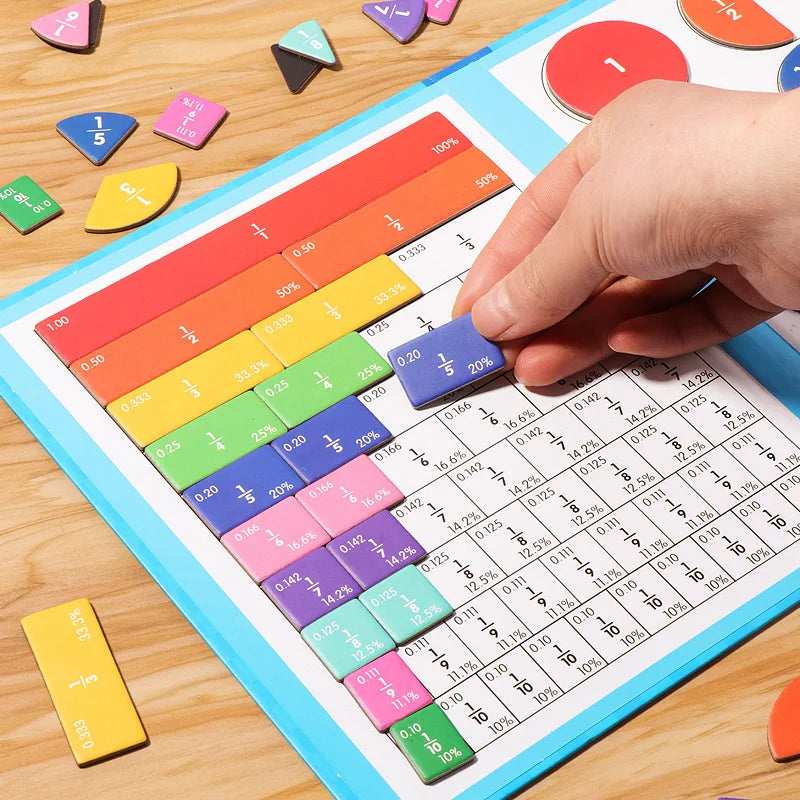 Playbino BreukenMaster - Magnetisch Houten Breukenboek - Breuken leren