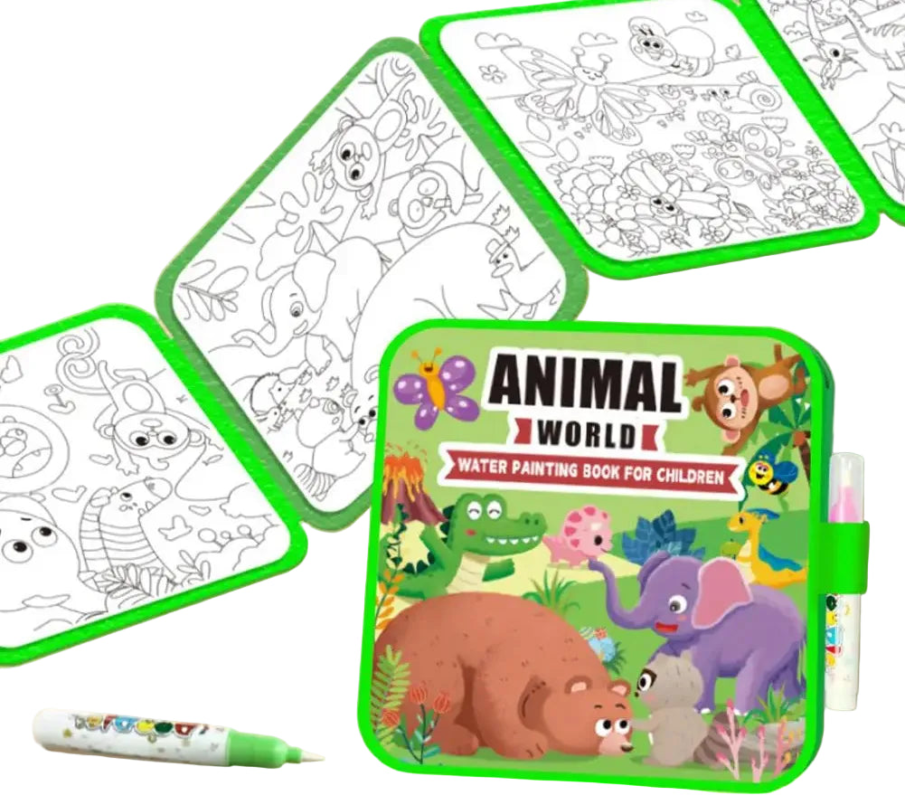 Playbino Waterboek - Magisch kleuren met waterstiften