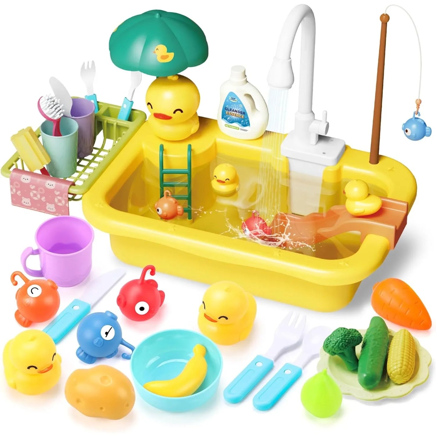 Playbino Gootsteen Speelgoed - Speelgoed gootsteen met stromend water